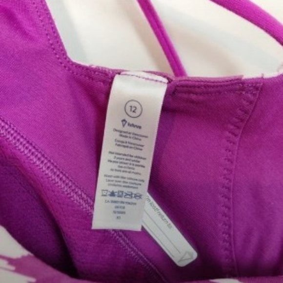 Ivivva Pink Printed Active Tank Top 12 - Picture 6 of 7